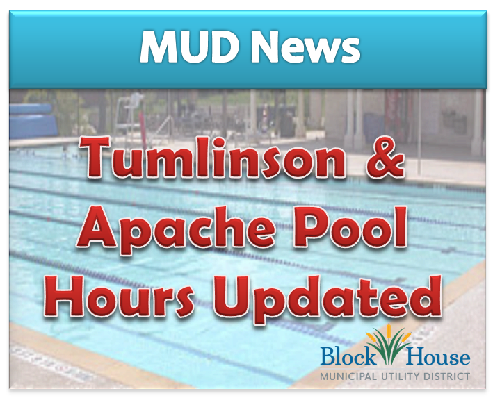 Tumlinson and Apache Pool Hours